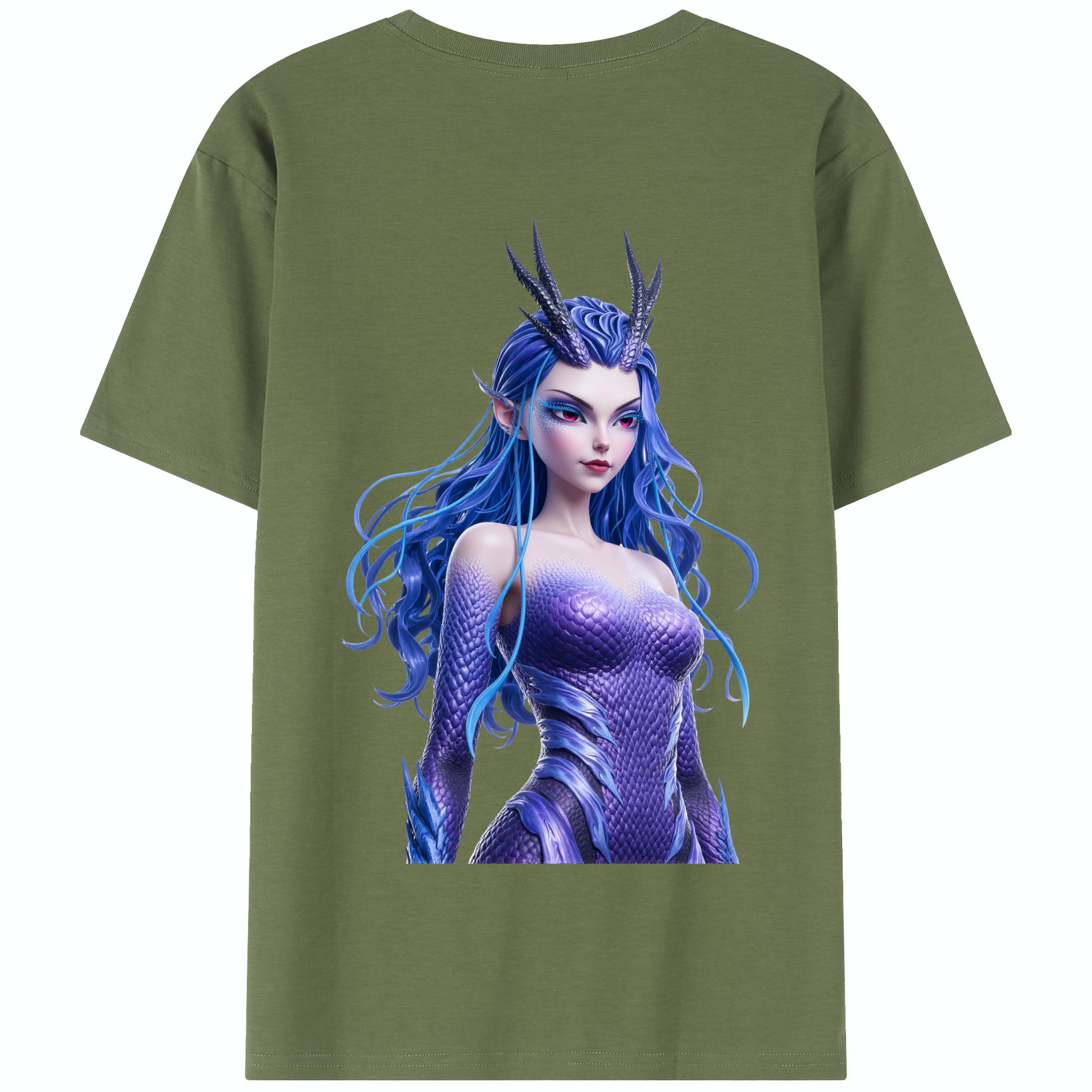 （画像用） Ne Zha 2 ナタ 魔童の大暴れ 綿100％半袖Tシャツ（背面プリント）
